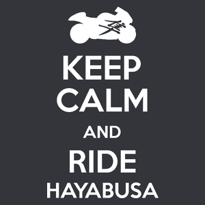 Keep calm and ride Hayabusa - Męska Koszulka Szara