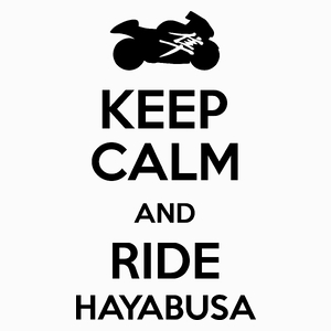 Keep calm and ride Hayabusa - Poduszka Biała
