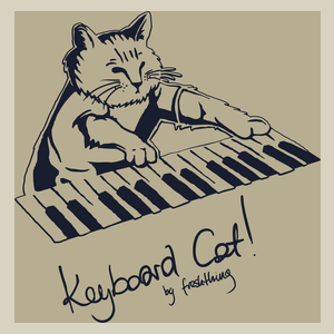 Keyboard Cat - Torba Na Zakupy Natural
