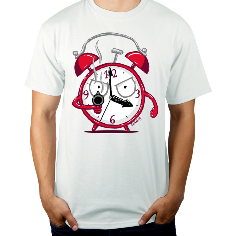 Killer Clock - Męska Koszulka Biała