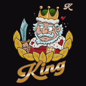 King Koszulka KRÓL - Męska Koszulka Czarna