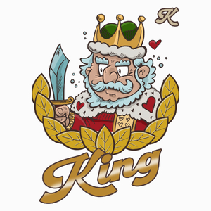 King Koszulka KRÓL - Poduszka Biała