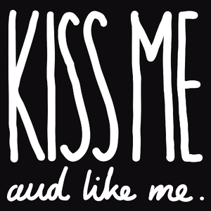 Kiss Me - Męska Bluza z kapturem Czarna