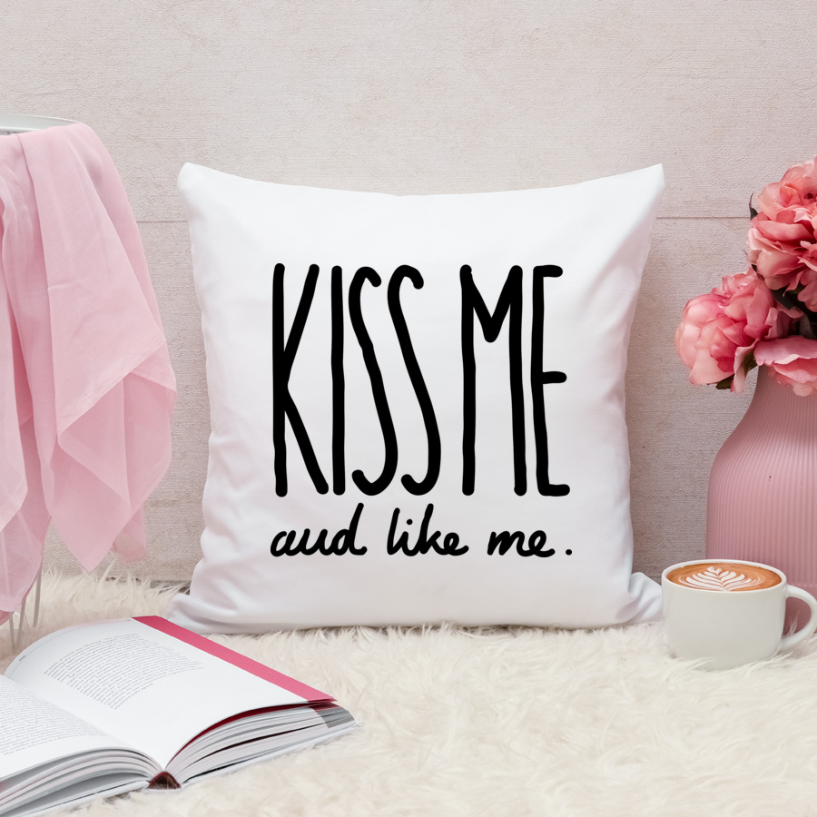 Kiss Me - Poduszka Biała