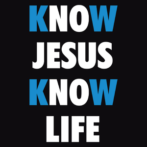 Know Jesus Know Life - Męska Bluza Czarna