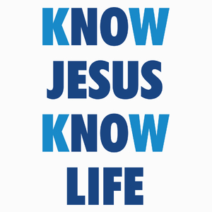 Know Jesus Know Life - Poduszka Biała