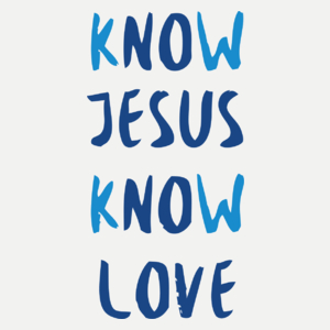 Know Jesus Know Love - Damska Koszulka Biała
