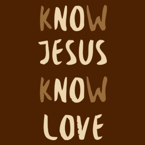 Know Jesus Know Love - Damska Koszulka Czekoladowa