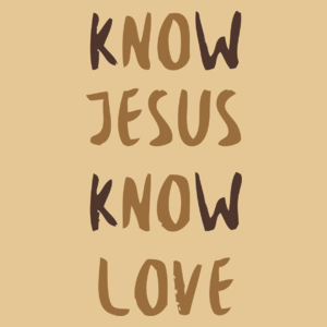 Know Jesus Know Love - Męska Koszulka Piaskowa