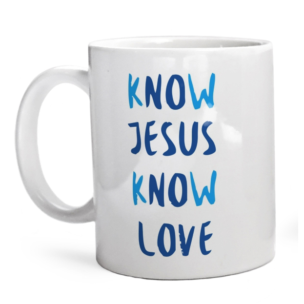 Know Jesus Know Love - Kubek Biały