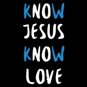 Know Jesus Know Love - Torba Na Zakupy Czarna