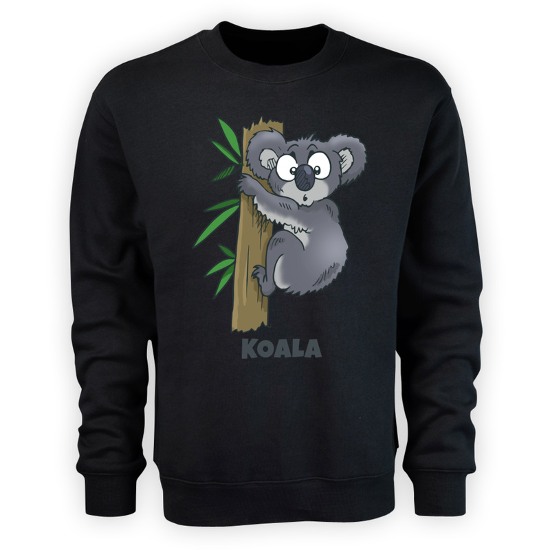 Koala - Męska Bluza Czarna