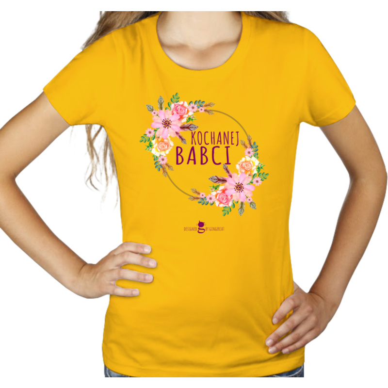 Kochanej Babci - Damska Koszulka Żółta
