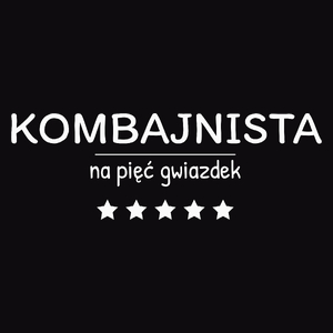 Kombajnista Na 5 Gwiazdek - Męska Koszulka Czarna