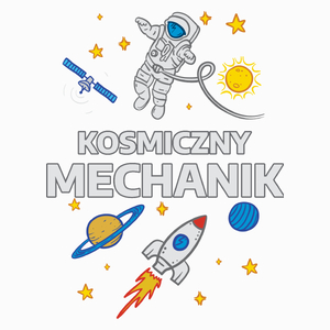 Kosmiczny Mechanik - Poduszka Biała