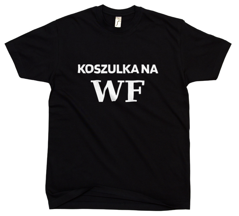 Koszulka na WF - Męska Koszulka Czarna