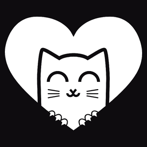 Kot Walentynkowy - Męska Bluza Czarna