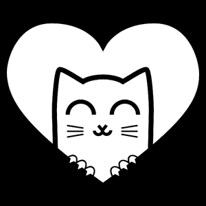 Kot Walentynkowy - Torba Na Zakupy Czarna