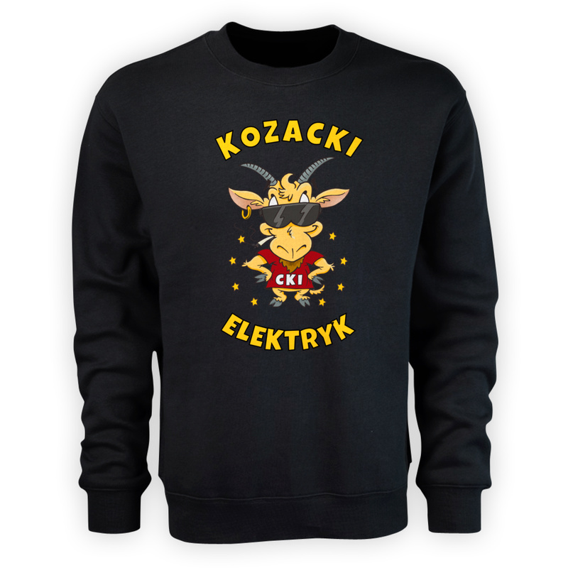 Kozacki Elektryk - Męska Bluza Czarna