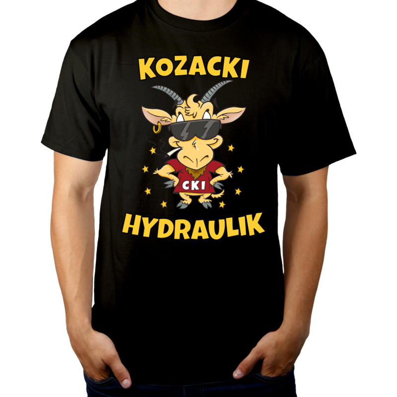 Kozacki Hydraulik - Męska Koszulka Czarna
