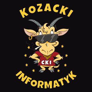 Kozacki Informatyk - Męska Bluza z kapturem Czarna