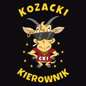 Kozacki Kierownik - Męska Bluza z kapturem Czarna