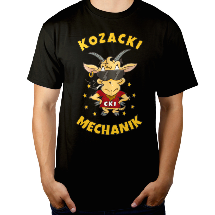 Kozacki Ksiądz - Męska Koszulka Czarna