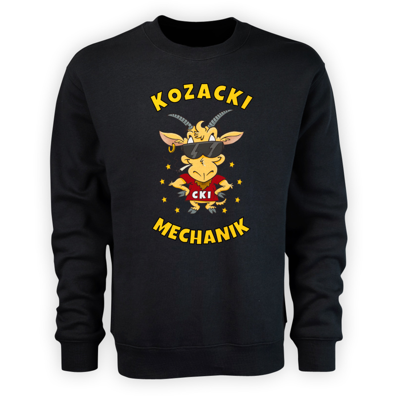 Kozacki Mechanik - Męska Bluza Czarna