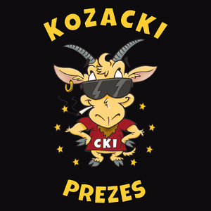 Kozacki Prezes - Męska Koszulka Czarna