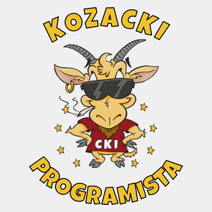 Kozacki Programista - Męska Koszulka Biała