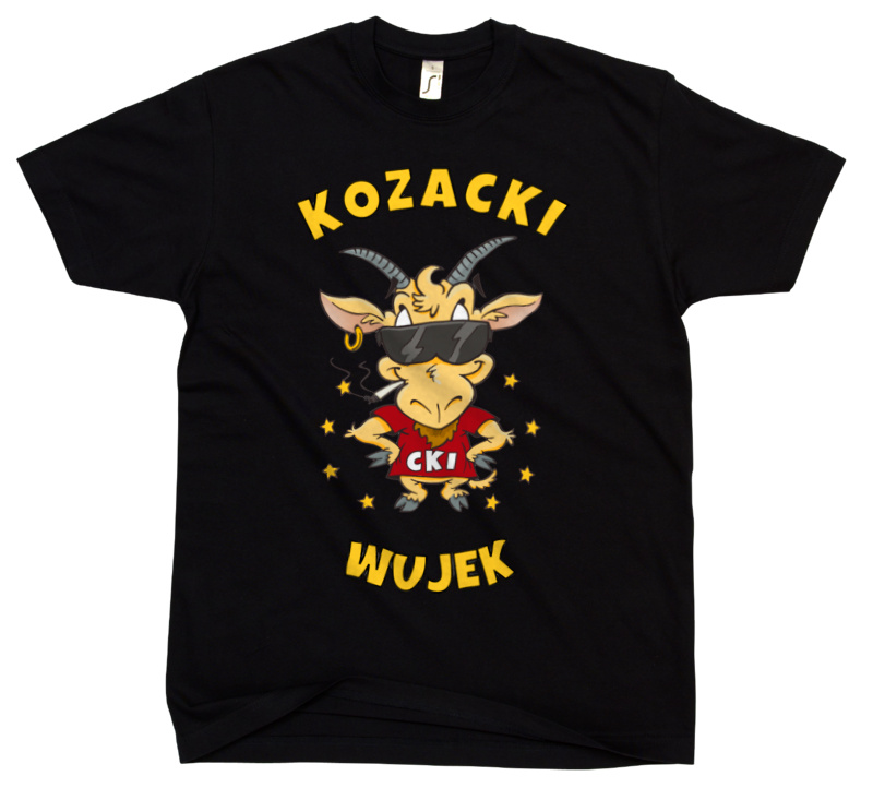 Kozacki Wujek - Męska Koszulka Czarna