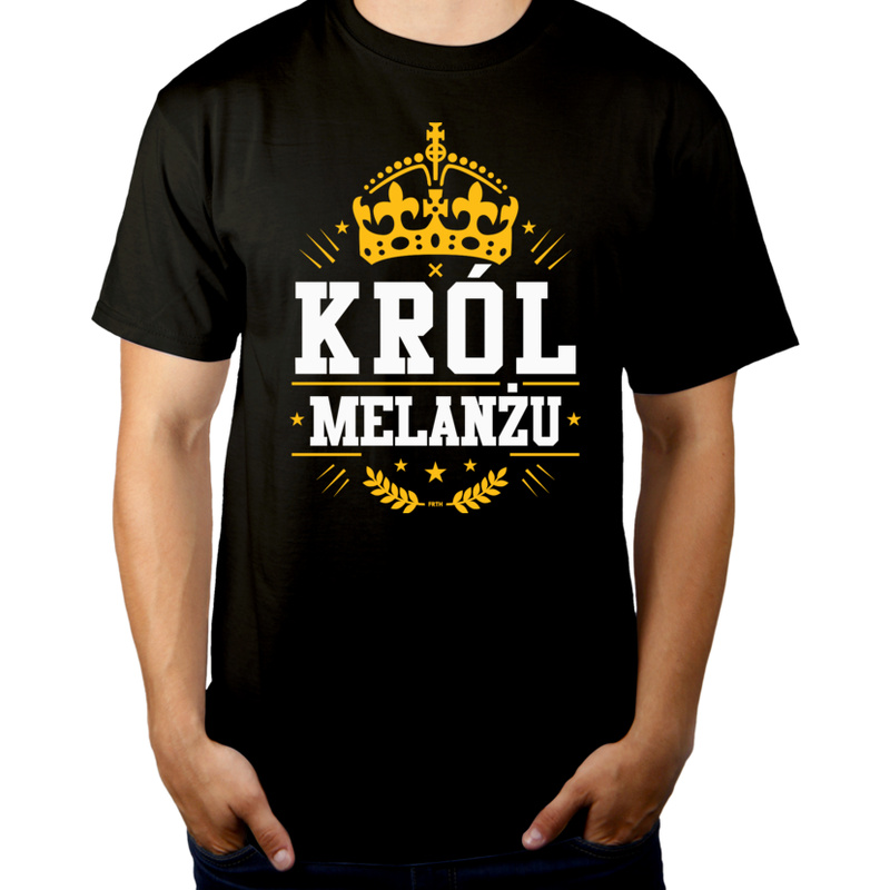 Król Melanżu - Męska Koszulka Czarna