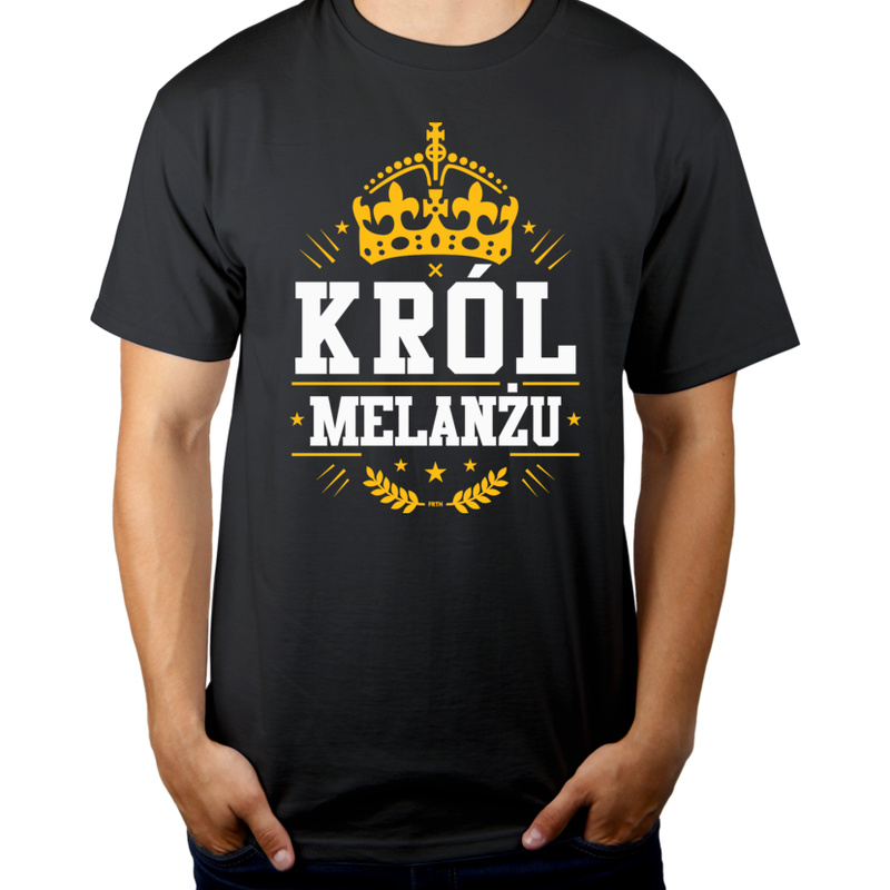 Król Melanżu - Męska Koszulka Szara