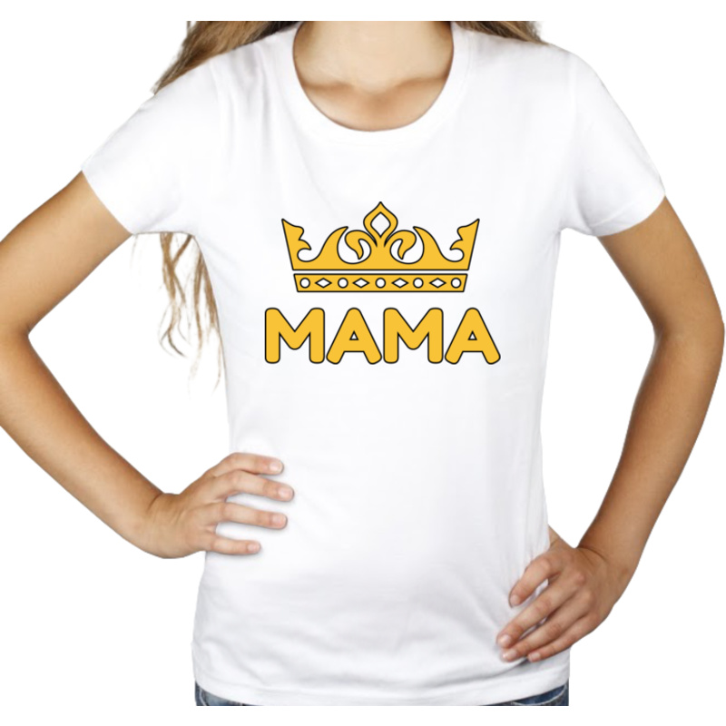Królowa Mama - Damska Koszulka Biała