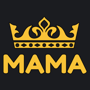 Królowa Mama - Damska Koszulka Czarna