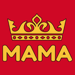 Królowa Mama - Damska Koszulka Czerwona