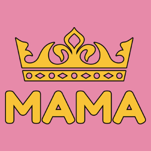 Królowa Mama - Damska Koszulka Różowa