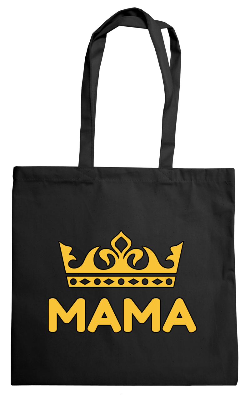 Królowa Mama - Torba Na Zakupy Czarna