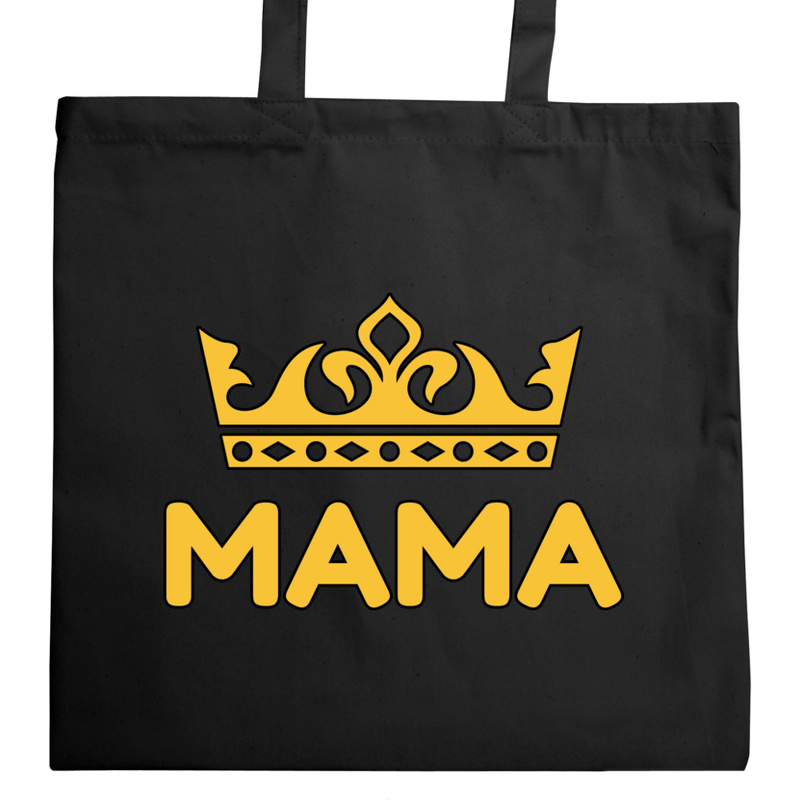 Królowa Mama - Torba Na Zakupy Czarna
