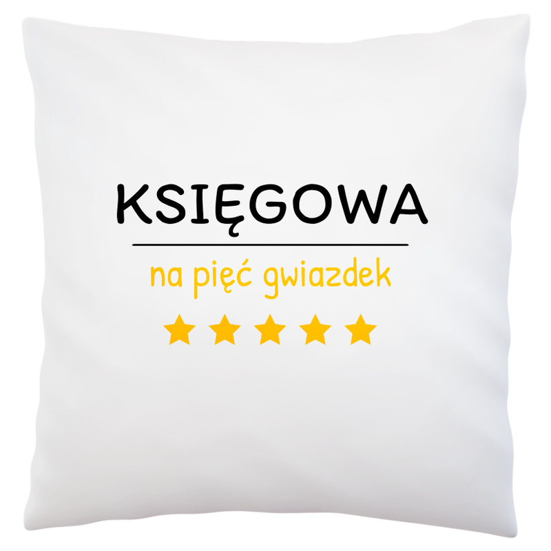 Księgowa Na 5 Gwiazdek - Poduszka Biała