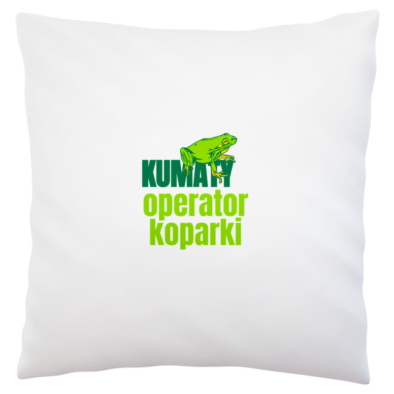 Kumaty Operator Koparki - Poduszka Biała