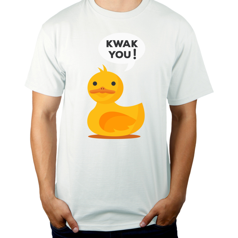Kwak You - Męska Koszulka Biała