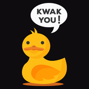 Kwak You - Męska Koszulka Czarna