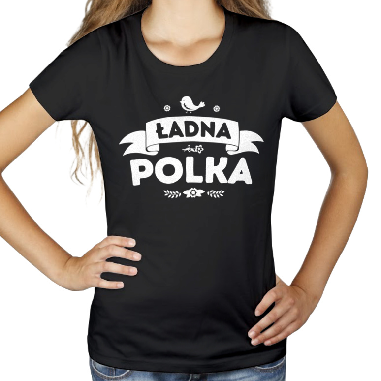 Ładna Polka - Damska Koszulka Czarna