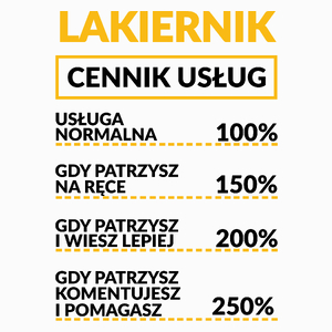 Lakiernik - Cennik Usług - Poduszka Biała