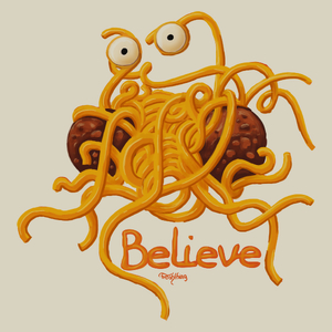 Latający Potwór Spaghetti - Torba Na Zakupy Natural