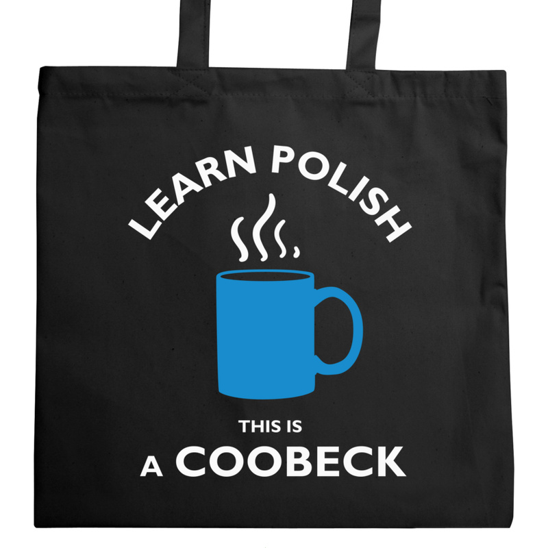Learn Polish Coobeck - Torba Na Zakupy Czarna