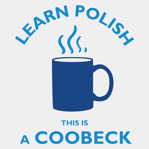 Learn Polish Coobeck - Męska Koszulka Biała