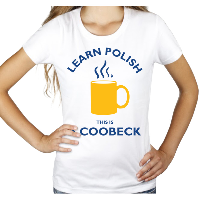 Learn Polish Coobeck - Damska Koszulka Biała
