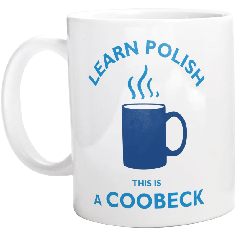 Learn Polish Coobeck - Kubek Biały